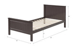 Bungalow Chocolate Finish Twin Bed