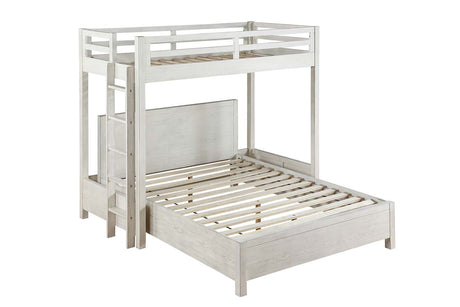 Celerina Weathered White Finish Twin Loft Bed