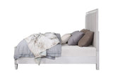Katia Light Gray Linen, Rustic Gray & Weathered White Finish Queen Bed