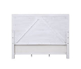 Katia Light Gray Linen, Rustic Gray & Weathered White Finish Queen Bed