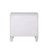 Katia Rustic Gray & Weathered White Finish Nightstand