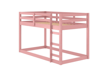Gaston Pink Finish Ii Twin Loft Bed