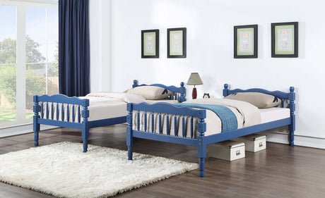 Homestead Dark Blue Finish Twin/Twin Bunk Bed