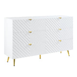 Gaines White High Gloss Finish Dresser