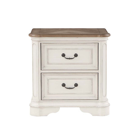 Florian Antique White Finish Nightstand