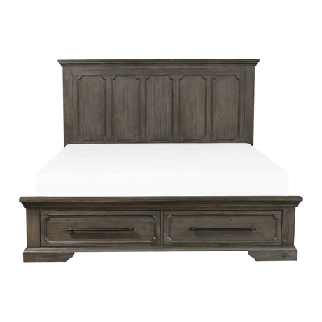 Toulon California King Platform Bed With Footboard Storage