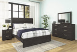 Belachime Black Panel Bedroom Set