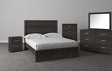 Belachime Black Panel Bedroom Set