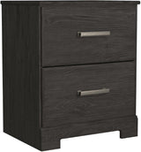 Belachime Black Panel Bedroom Set