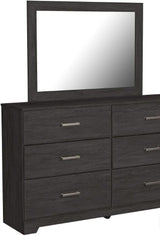 Belachime Black Panel Bedroom Set