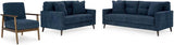 Bixler Living Room Set In Navy