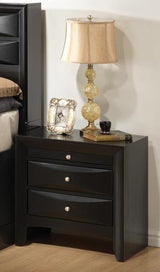Briana Black Storage Bookcase Bedroom Set