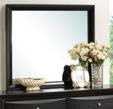 Briana Black Storage Bookcase Bedroom Set