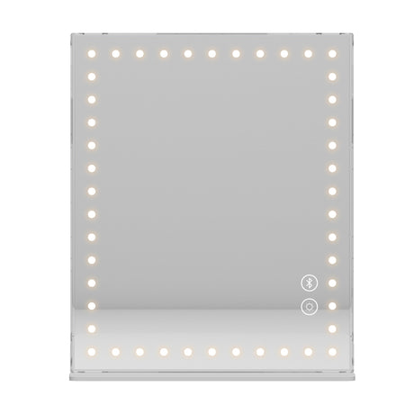 LED Music Mirror with Dimmable Light