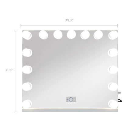 Marilyn Hollywood Vanity Mirror Pro Max with 15 Dimmable LED Bulbs