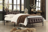 Jayla Brown Full Metal Platform Bed