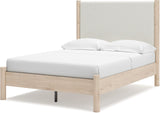 Cadmori Youth Upholstered Panel Bedroom Set In Two-tone