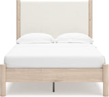 Cadmori Youth Upholstered Panel Bedroom Set In Two-tone