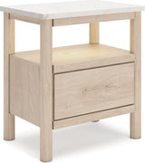 Cadmori Youth Upholstered Panel Bedroom Set In Two-tone