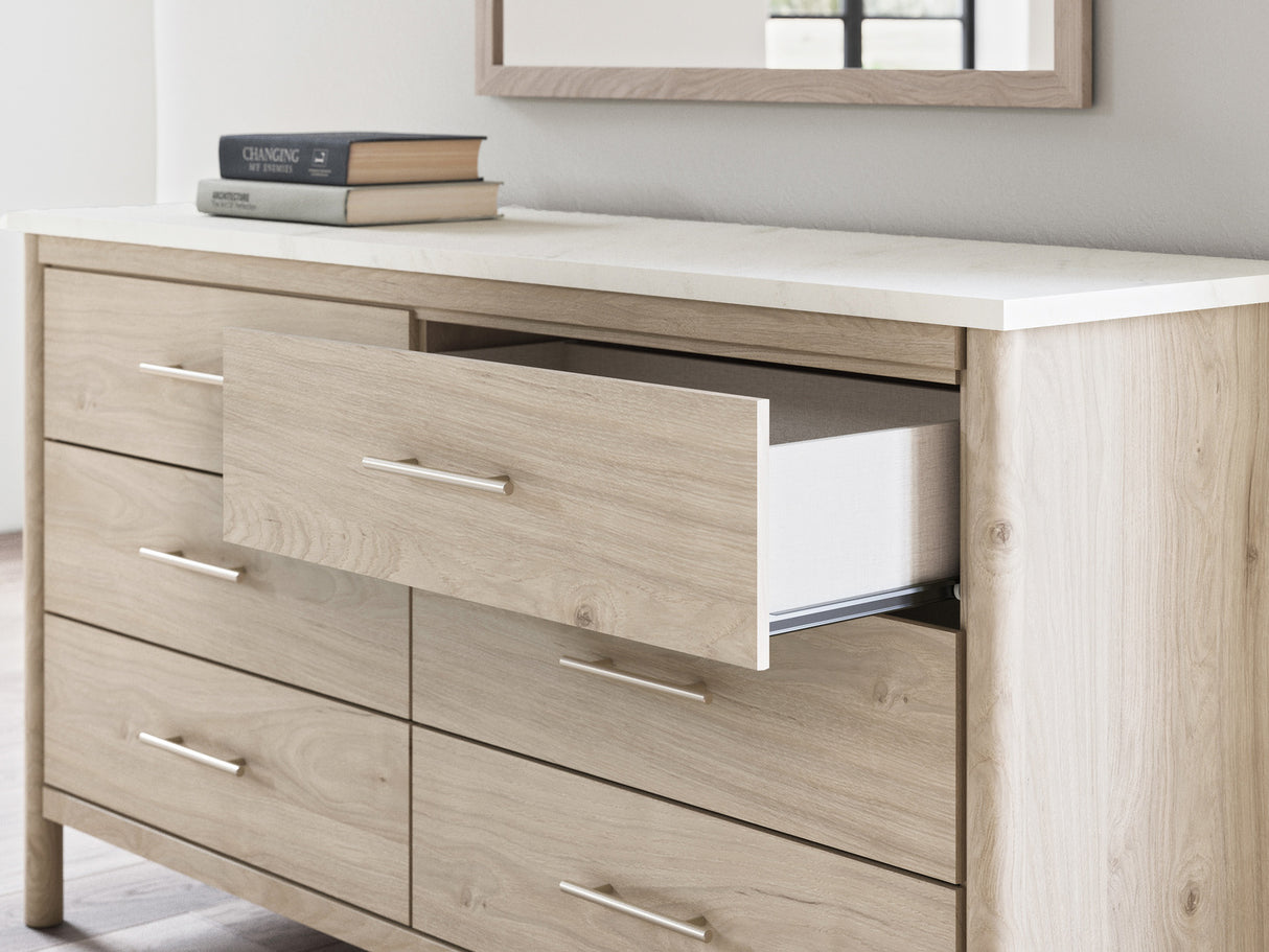 Cadmori Youth Upholstered Panel Bedroom Set In Two-tone