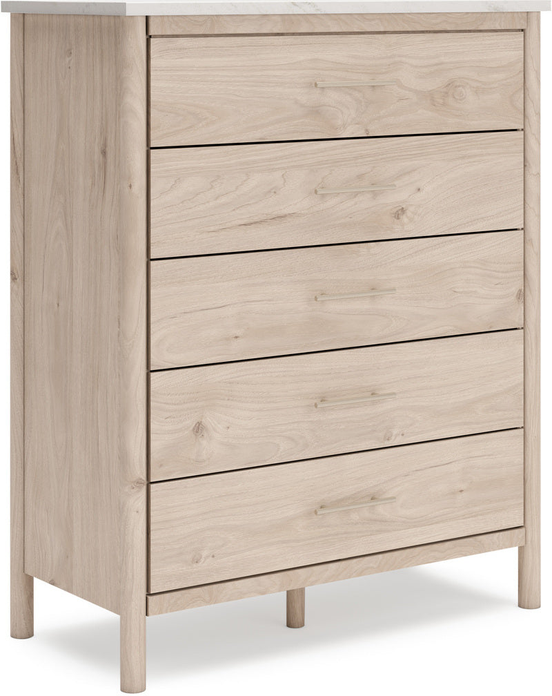 Cadmori Youth Upholstered Panel Bedroom Set In Two-tone