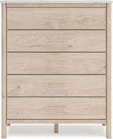 Cadmori Youth Upholstered Panel Bedroom Set In Two-tone