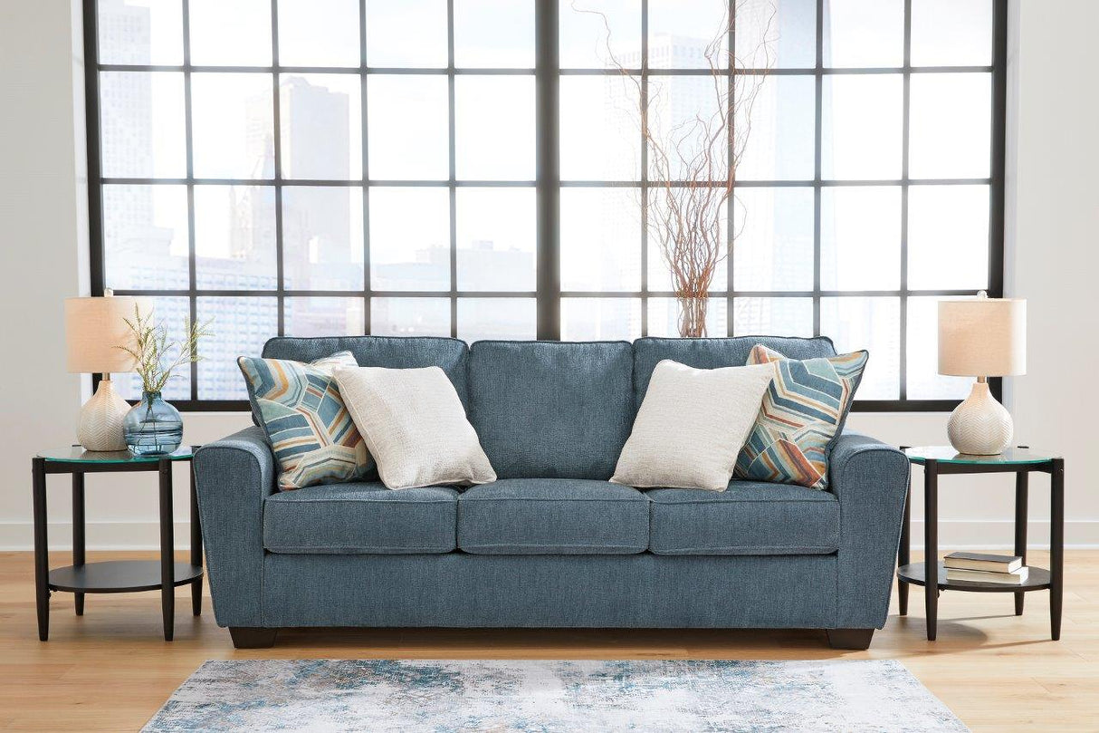 Cashton Living Room Set In Blue