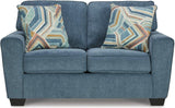 Cashton Living Room Set In Blue