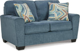 Cashton Living Room Set In Blue