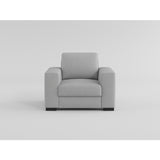 Solaris Exposed Wood Feet With Espresso Chair