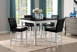 Mathilda Black/White Dining Set