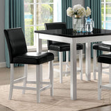 Mathilda Black/White Dining Set