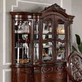 Normandy Brown Cherry Curio/Hutch Buffet