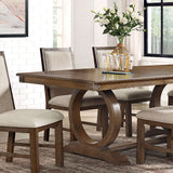 Monclova Rustic Oak/Beige Dining Table