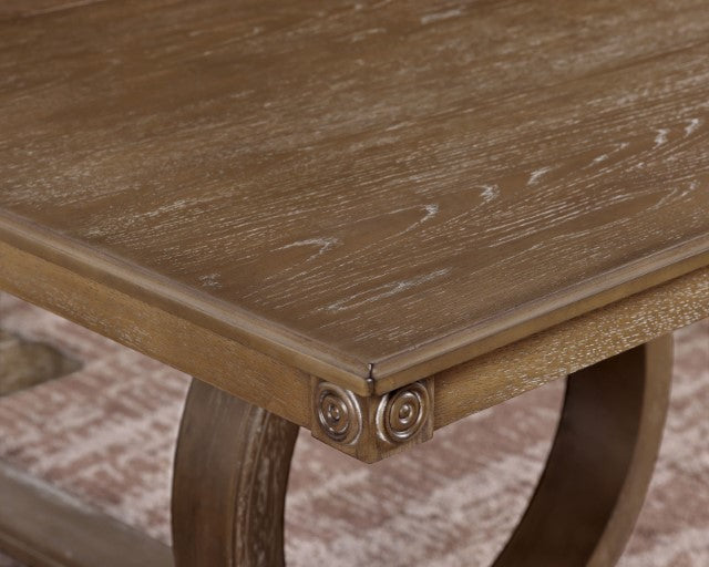 Monclova Rustic Oak/Beige Dining Table