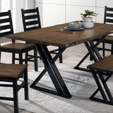 Barbary Black/Dark Oak Dining Table