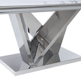 Valdevers Chrome Dining Table