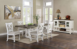 Auletta Distressed White/Gray Dining Table