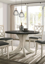 Haleigh Antique White/Gray Dining Table