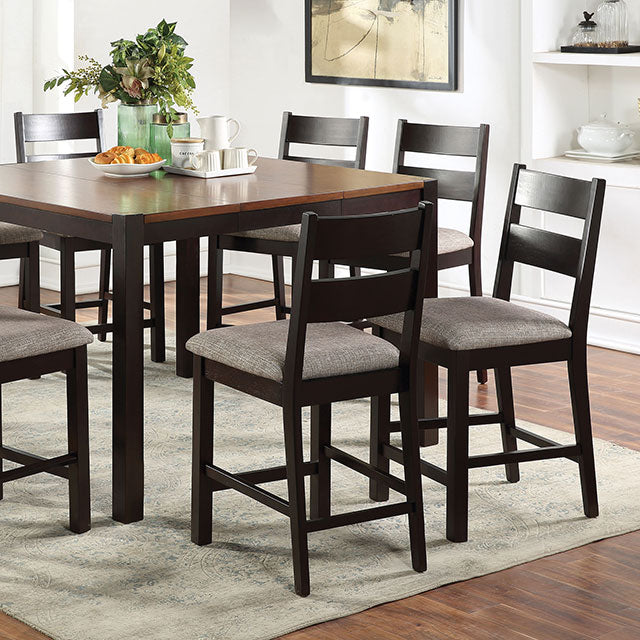 Valdor Dark Oak/Espresso Dining Table