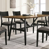 Oberwil Black/Gray Dining Table