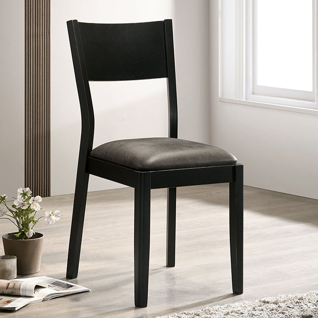 Oberwil Black/Gray Chair