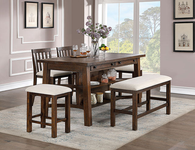 Fredonia Rustic Oak Dining Table