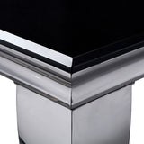 Neuveville Black/Chrome Dining Table