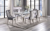 Neuveville White/Chrome Dining Table
