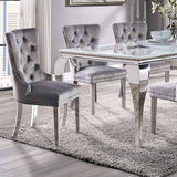 Neuveville White/Chrome Dining Table