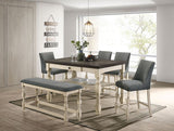 Plymouth Ivory/Dark Gray Dining Table