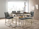 Plymouth Ivory/Dark Gray Dining Table