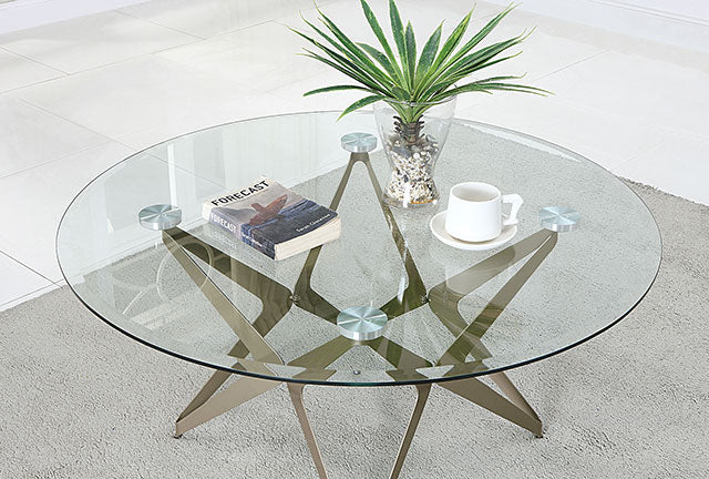 Alvise Champagne End Table