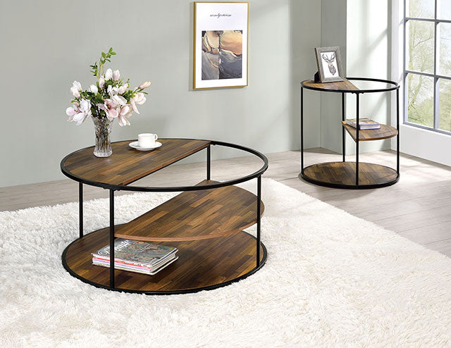 Orrin Black/Walnut Coffee Table